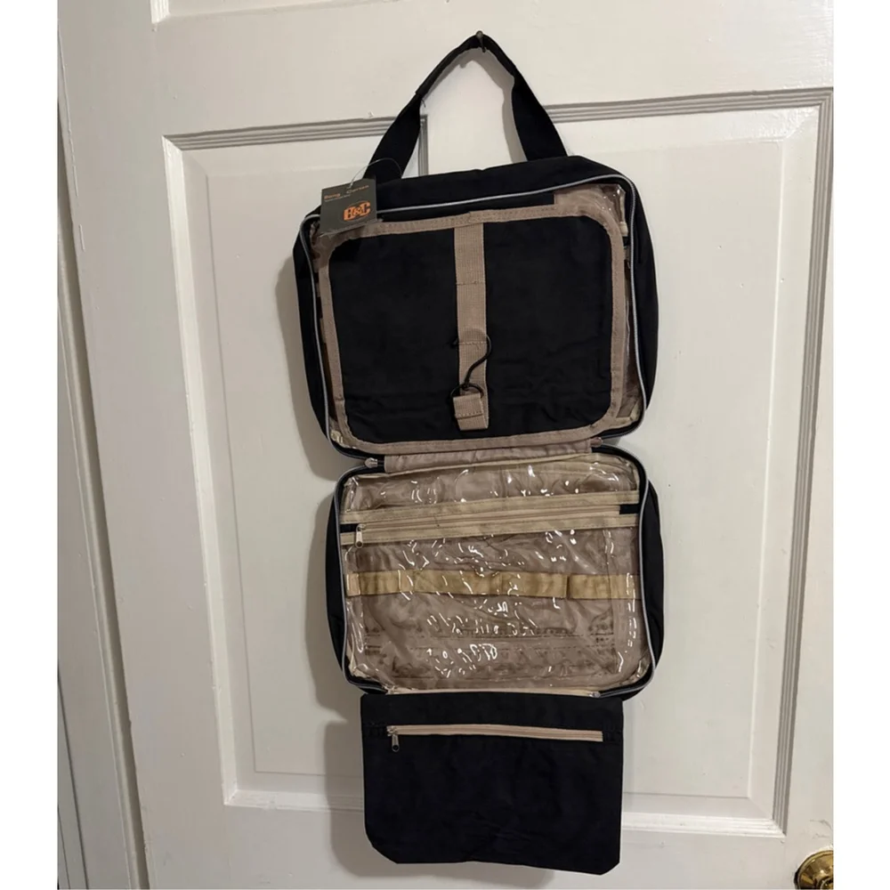 Bang Carsen Large Hanging Black Quilted Travel Organizer Bag